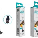 Antena Interna de Alta Definição NOVOTECK L - 016 - 4K, Magnética, Instalação Fácil