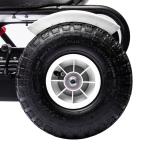 Kart a Pedais para Crianças com Assento Ajustável Pneus de Goma Travão de Mão para Crianças de 5 - 12 Anos 121x58x61 cm Branco