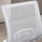 Cadeira de Escritório de Malha Giratória com Altura Ajustável Função Basculante e Apoio para os Braços 57x55x89 - 109 cm Cinza