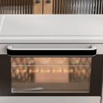 Mini Forno Elétrico 21L 1400W com Temporizador até 60min e Temperatura Ajustável até 230℃ 46x38,5x29 cm Prata