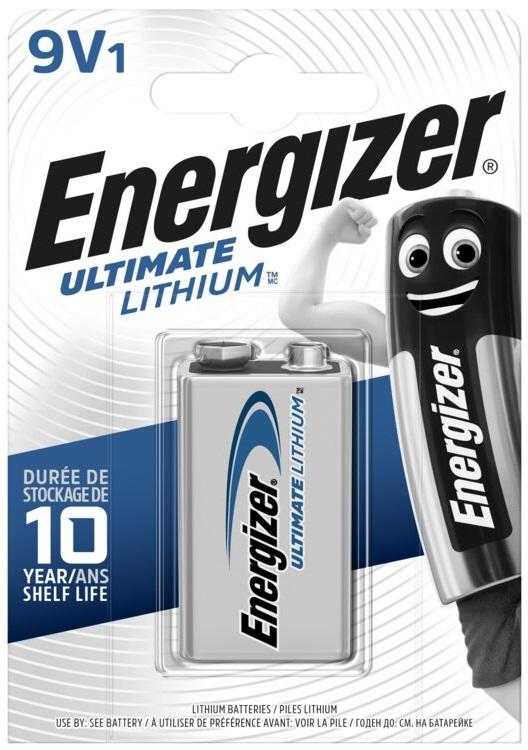 Pilha Lithium Ultimate E - Block 6LR61 9V - ENERGIZER