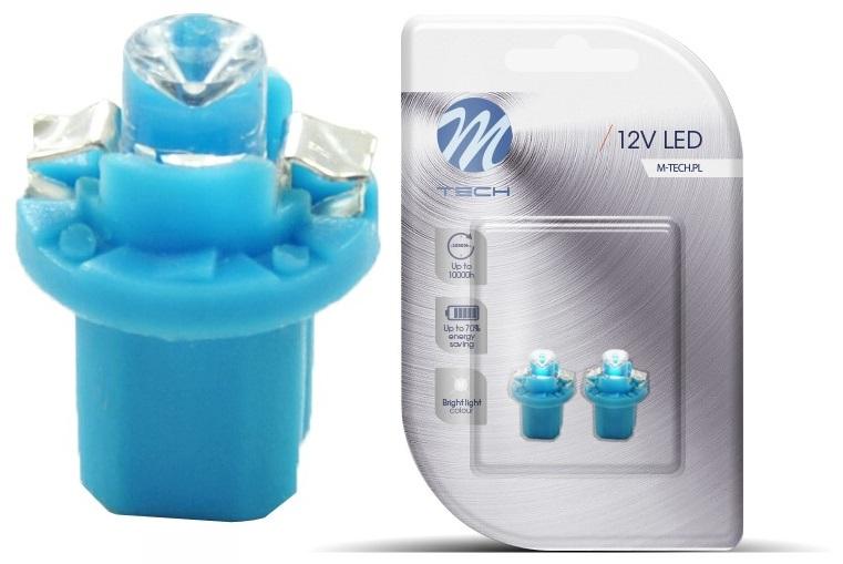 Blister 2x Lampadas LED B8.5d (Quadrante) - Azul