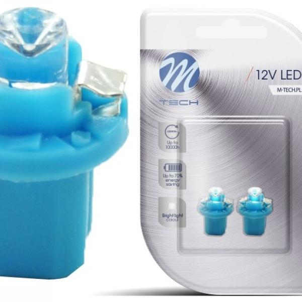 Blister 2x Lampadas LED B8.5d (Quadrante) - Azul