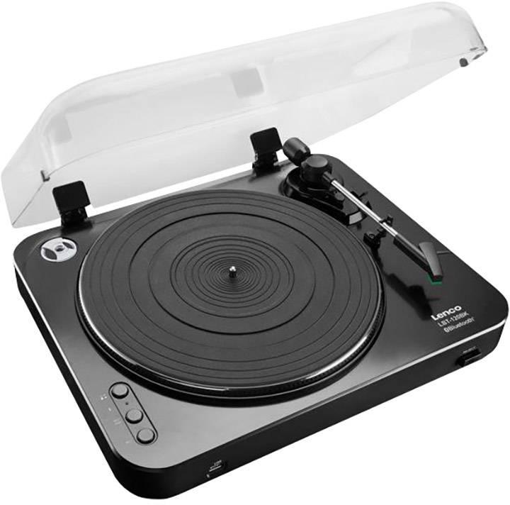 Gira Discos LBT 120 BK c/ Bluetooth e USB (Preto) - LENCO