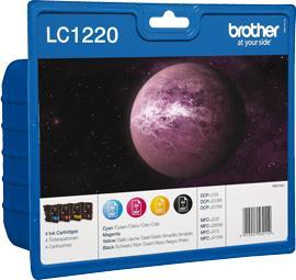 Tinteiro BROTHER LC1220VALBP Value Pack P/J725DW,925DW...