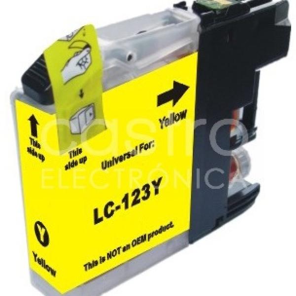 Tinteiro Compativel Brother LC123 XL - Amarelo