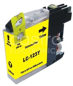 Tinteiro Compativel Brother LC123 XL - Amarelo