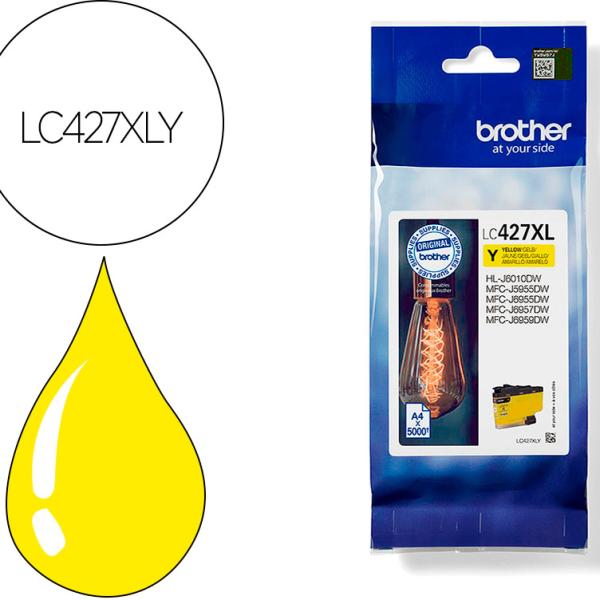 Tinteiro Original Brother LC - 427 XL Alta Capacidade Amarelo
