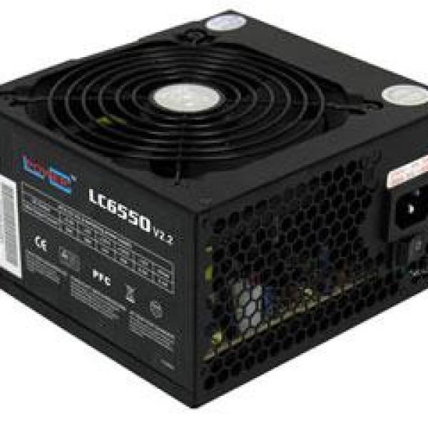 Fonte de Alimentação 550W PFC 80 PLUS Bronze (ventoinha 120 mm) - LC - POWER