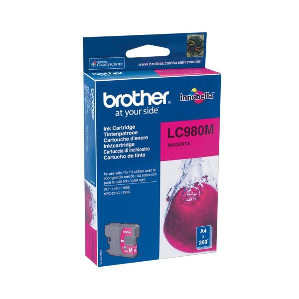 Tinteiro BROTHER LC980M Magenta P/ 145C, 165C — Recondicionado