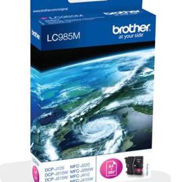 Tinteiro Brother LC985MBP Magenta P/DCP - J125/J315W/J265W/J41