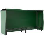 Suporte para Lenha com Cobertura Ajustável para Interior e Exterior Carga 200 kg 200x36x99 cm Verde Escuro e Preto