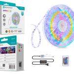 Fita Led 3M 12V 5050Rgb 90Led 8W Ip65 LED - 010
