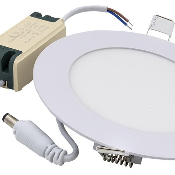 Painel LED Redondo Ø12 cm 6W 4000K 480Lm Branco