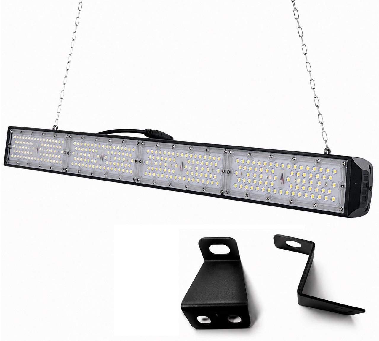 Campânula LED Retangular Parede/Teto 6000K 200W 26000lm (IP65)