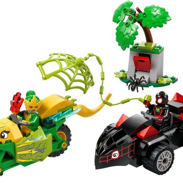 LEGO Marvel: Spin e Electro Perseguição em Veículos Dinossauros - LEGO