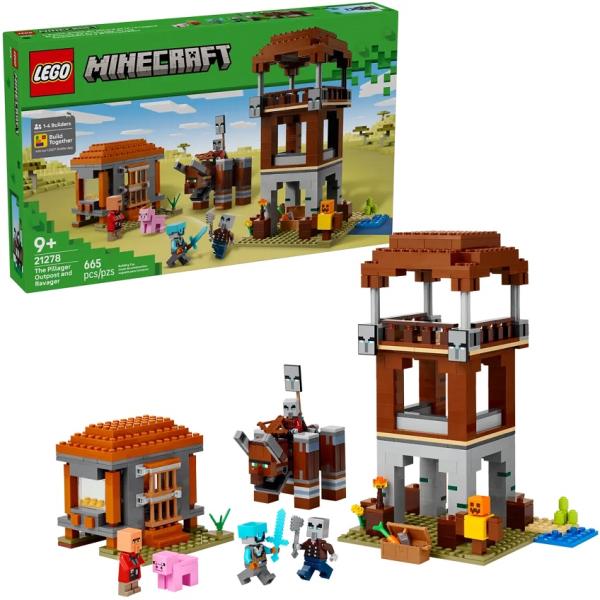 LEGO Minecraft: The Pillager Outpost and Ravager - LEGO