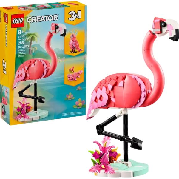 LEGO Creator 3 - in - 1: Animais Selvagens: Flamingo Cor - de - Rosa - LEGO