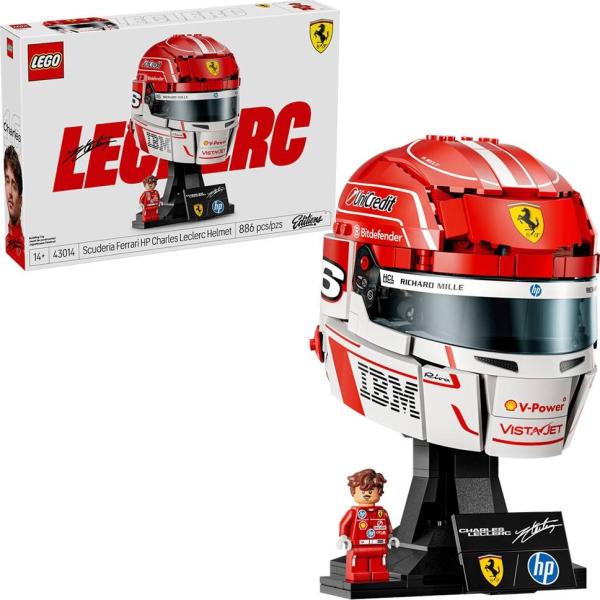 LEGO Editions F1: Capacete Scuderia Ferrari HP de Charles Leclerc - LEGO