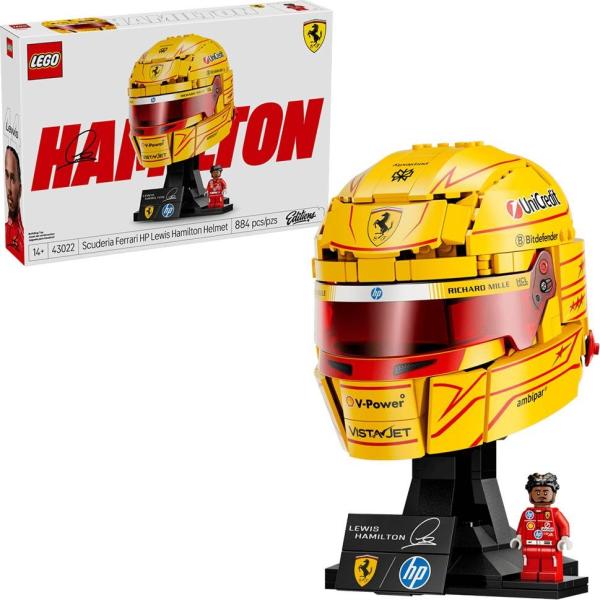 LEGO Editions F1: Capacete Scuderia Ferrari HP de Lewis Hamilton - LEGO