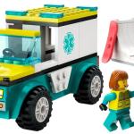 LEGO City: Ambulância de Emergência e Snowboarder - LEGO