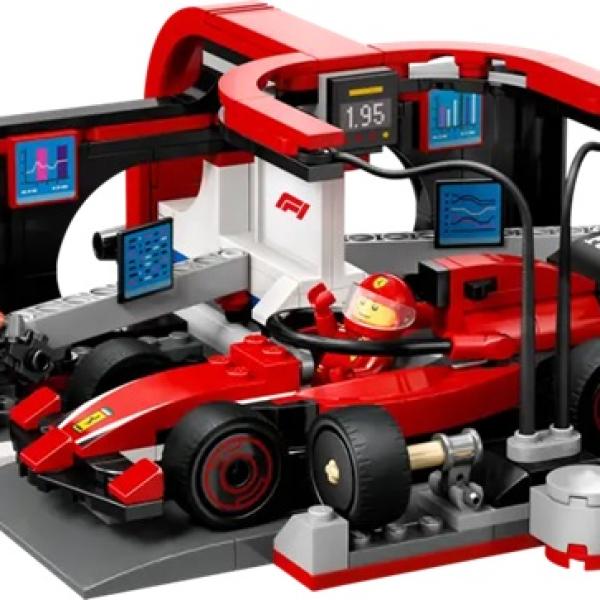LEGO City: Boxe de F1 e Equipa da Boxe com Carro da Ferrari - LEGO