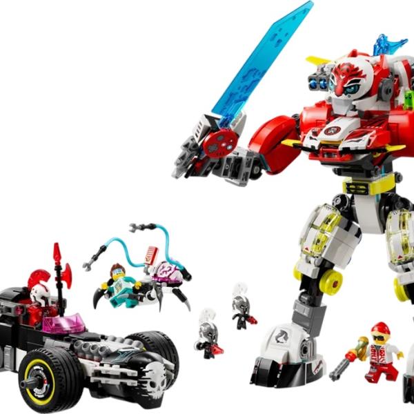 LEGO Dreamzzz: Tigre Robô do Cooper e Hot Rod do Zero - LEGO