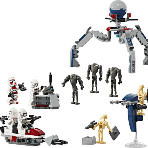 LEGO Star Wars: Pacote de Combate Clone Trooper e Battle Droid - LEGO