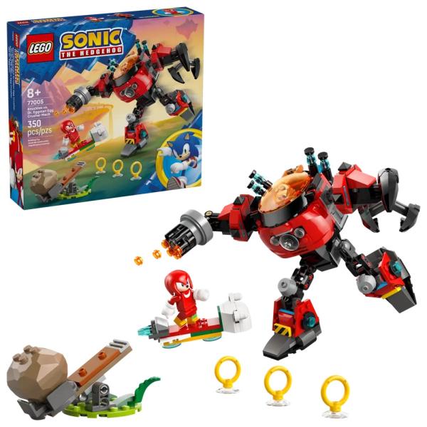 LEGO Sonic: Knuckles contra Robô Egg Crusher do Dr. Eggman - LEGO