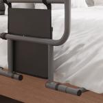 Grade para Cama Adulto Guarda de Segurança para Cama Dobrável com Bolso de Armazenamento 61x66x55 cm Cinza