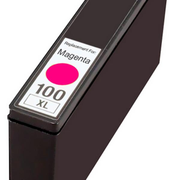 Tinteiro Compativel Lexmark 100 XL Magenta