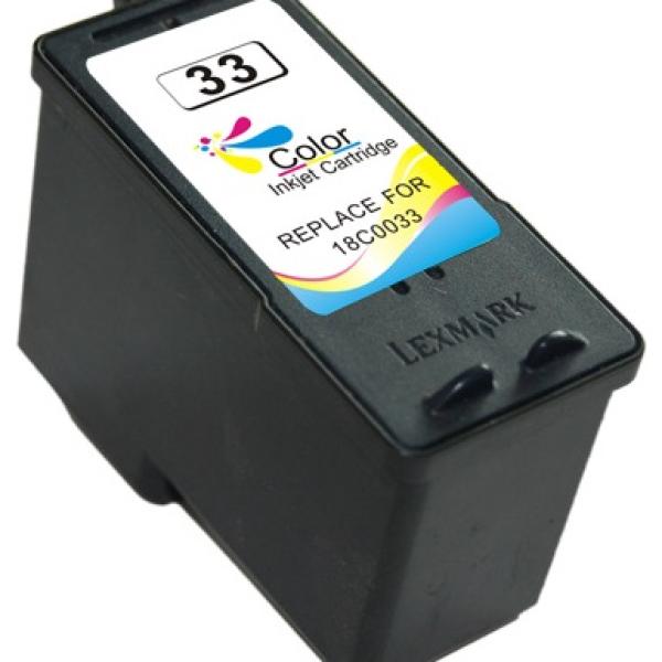 Tinteiro Compativel Lexmark Nº 33 (18CX033E) - Cores