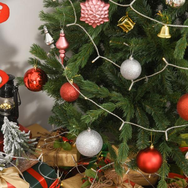 Árvore Artificial de Natal 150cm com Base Dobrável 440 Galhos PE Tridente e PVC Individual Árvore de Natal Decorativa Exterior Interior Ø75x150cm Verde