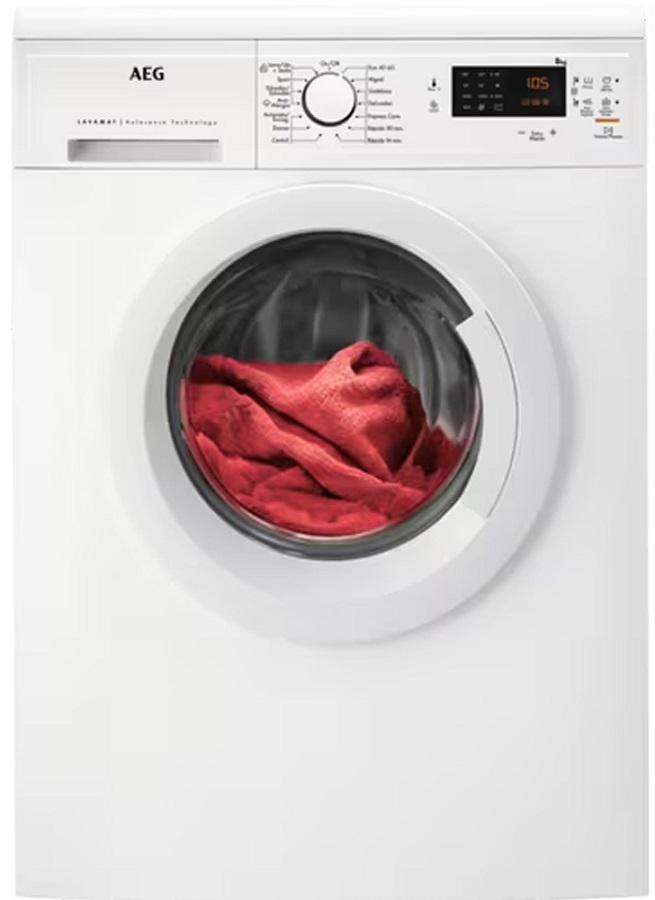 Máquina de Lavar 8Kg 1200RPM LFA5I82WRE (Branco) - AEG
