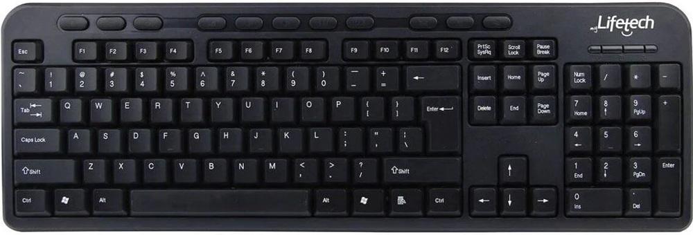 Teclado Basic Multimedia USB PT (Preto) - LIFETECH