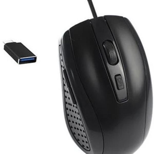 Rato Óptico USB Type - C 2400DPI (Preto) - LIFETECH