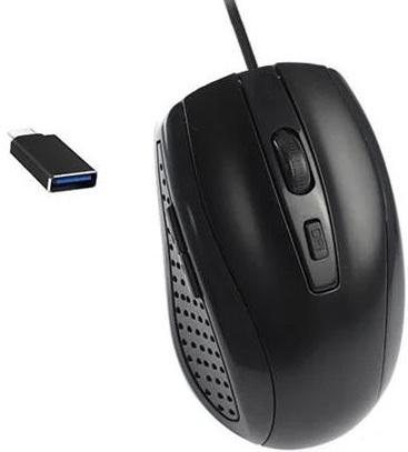 Rato Óptico USB Type - C 2400DPI (Preto) - LIFETECH