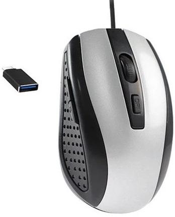 Rato Óptico USB Type - C 2400DPI (Prateado) - LIFETECH