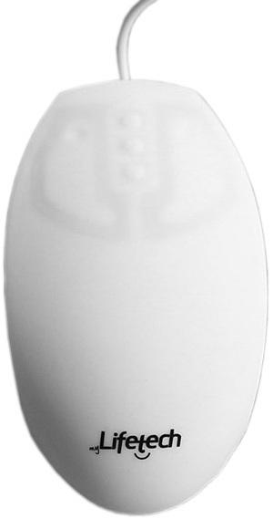 Rato Óptico de Silicone Higiénizavel USB 800DPI (Branco) - LIFETECH