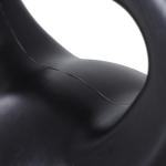 Peso Russo de 12 kg Kettlebell Preenchido de Areia com Punho Largo e Antiderrapante para Trenos em Casa e Ginásio 27x21x31 cm Preto