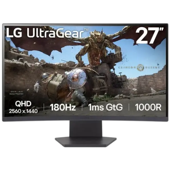Monitor LG 27GS60QC - B 27" 180hz 1ms 1m 1xDP 2xHDMI Audio