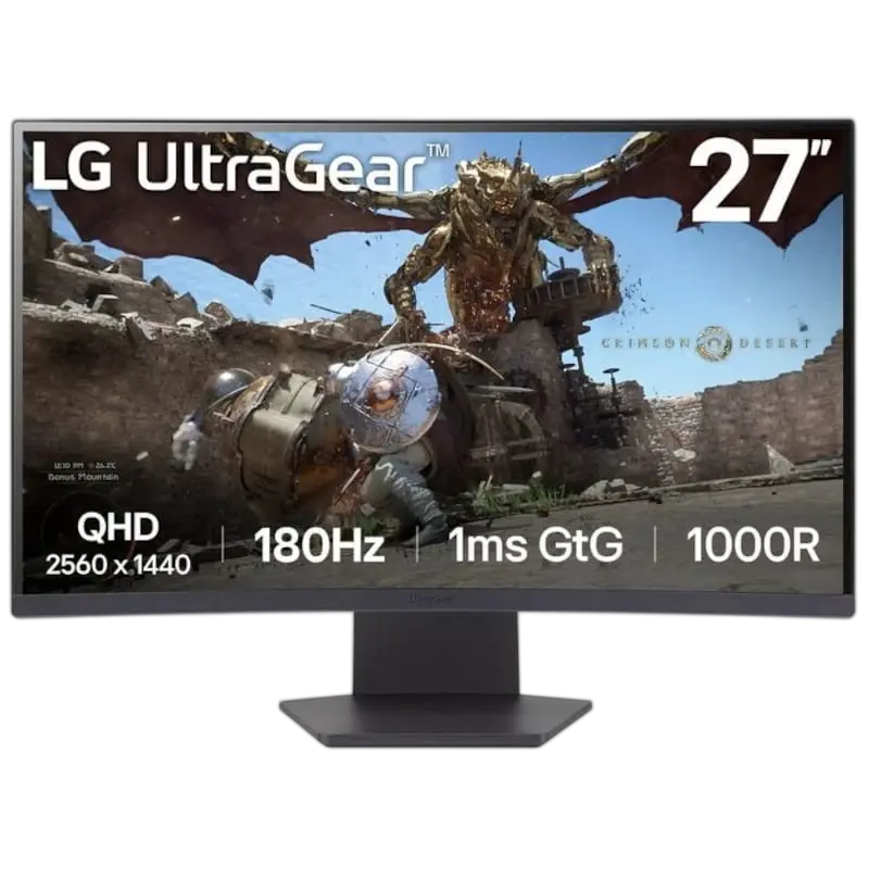 Monitor LG 27GS60QC - B 27" 180hz 1ms 1m 1xDP 2xHDMI Audio