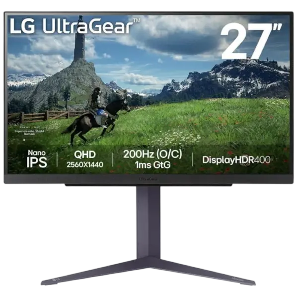 Monitor Gaming UltraGear Nano IPS 27 27GS85Q - B Quad HD (Preto) - LG