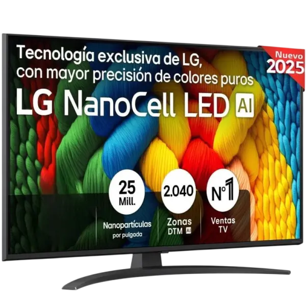 Smart TV 43 NanoCell AI 43NANO81A6A 4K Ultra HD Wi - Fi (Preto) - LG