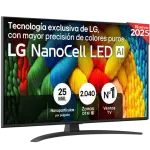 Smart TV 43 NanoCell AI 43NANO81A6A 4K Ultra HD Wi - Fi (Preto) - LG