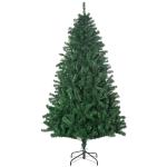 Árvore de Natal 180 cm com 1000 Ramos de PVC e Suporte de Aço Decoração de Natal para Interior Verde