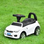 Carro Andador para Crianças de 18 - 36 Meses com Faróis Música Buzina Volante Compartimento de Armazenamento e Alça para Empurrar 63,5x28x36 Branco