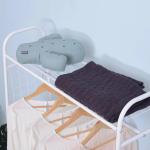 Suporte para Cabides de Metálico Cabideiro com Rodas Prateleira e 2 Gavetas para Organizar Roupas Bolsos 99x47x185cm Branco