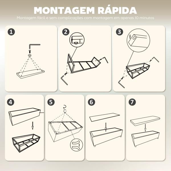 Banco de Arrumação Capacidade de 84 L Estofado em Veludo Banco Pé de Cama para Dormitório 112x42x40 cm Bege