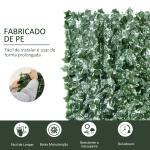Vedação Artificial em Rolo 3,1,5m Vedação de Privacidade para Balcão Jardim Exterior Planta Decorativa de Parede PE Verde